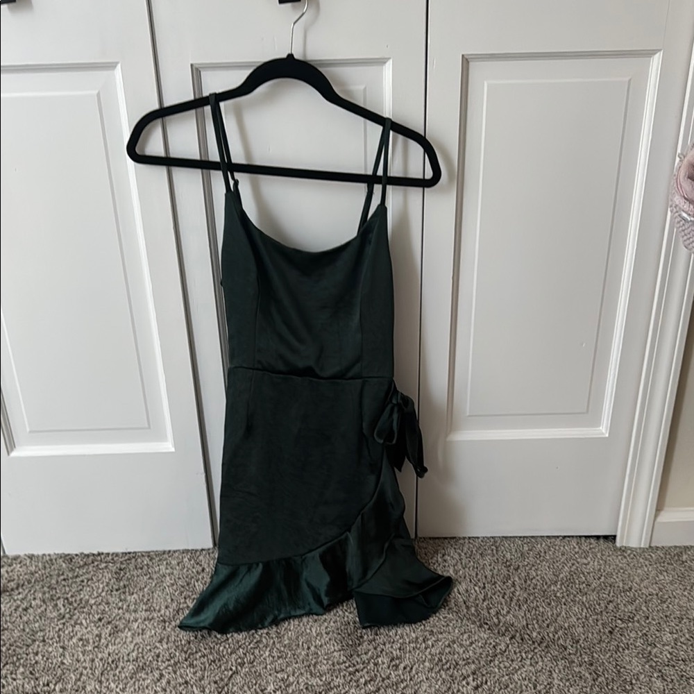 Wild Fable Dark Green Mini Dress